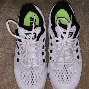Black and white Nike Zoom Running Shoes